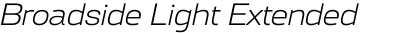 Broadside Light Extended Italic